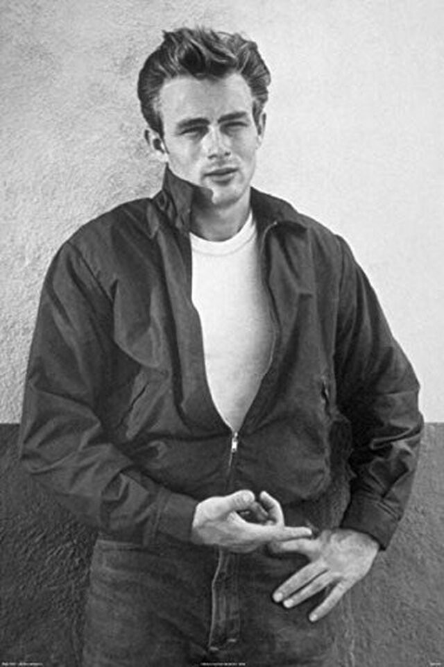 James Dean Black and White 24x36 Poster
